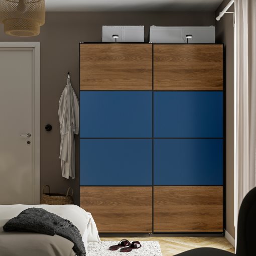 MEHAMN, 4 panels for sliding door frame, 75x201 cm, 706.057.46