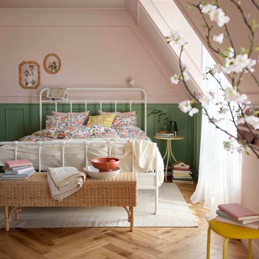 DAGGSALVIA, duvet cover and 2 pillowcases, 240x220/50x60 cm, 706.204.93
