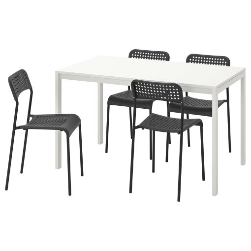 MELLTORP/ADDE, τραπέζι και 4 καρέκλες, 791.614.86