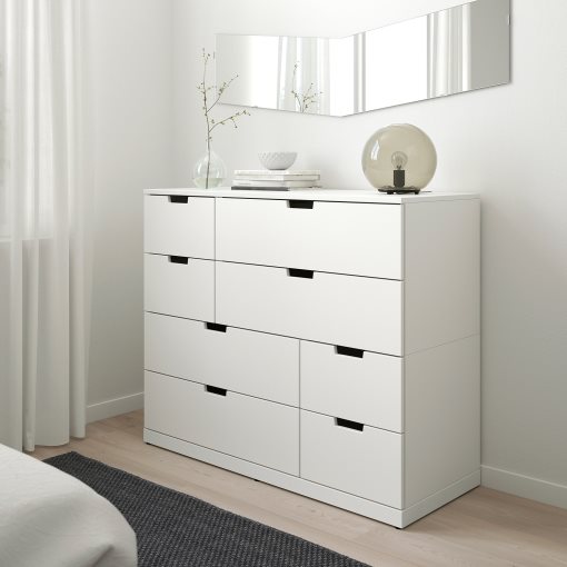 NORDLI, chest of 8 drawers, 120x99 cm, 792.395.03