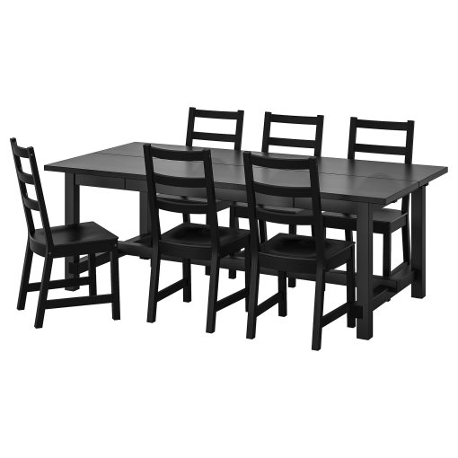 NORDVIKEN/NORDVIKEN, table and 6 chairs, 793.047.63