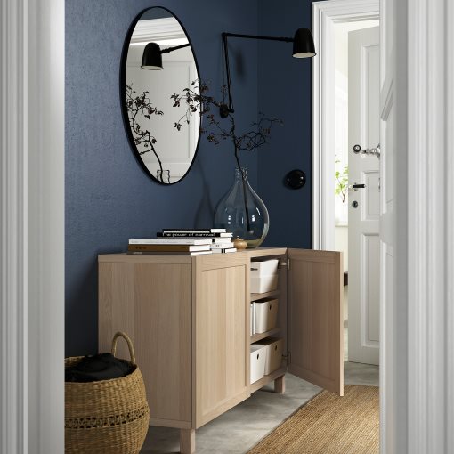 BESTÅ, storage combination with doors, 120x42x74 cm, 794.214.27