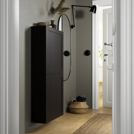 BESTÅ, ντουλάπι τοίχου με 2 πόρτες, 60x22x128 cm, 794.219.84