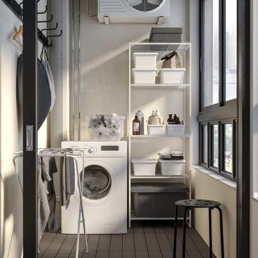 JOSTEIN, shelving unit/in/outdoor/wire, 61x40x180 cm, 794.372.06
