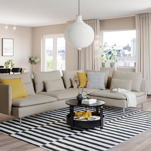 SÖDERHAMN, corner sofa, 4-seat with open end, 794.496.62