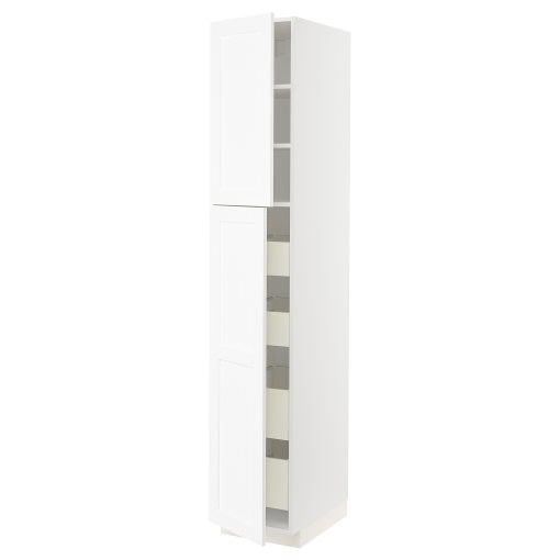 METOD, high cabinet with 2 doors/4 drawers, 40x60x220 cm, 794.733.36