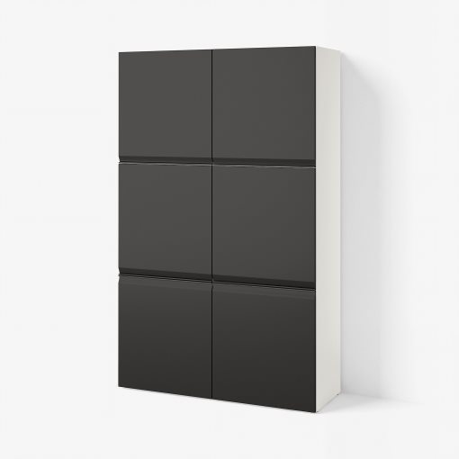 BESTÅ, σύνθεση αποθήκευσης με πόρτες, 120x42x193 cm, 795.693.53