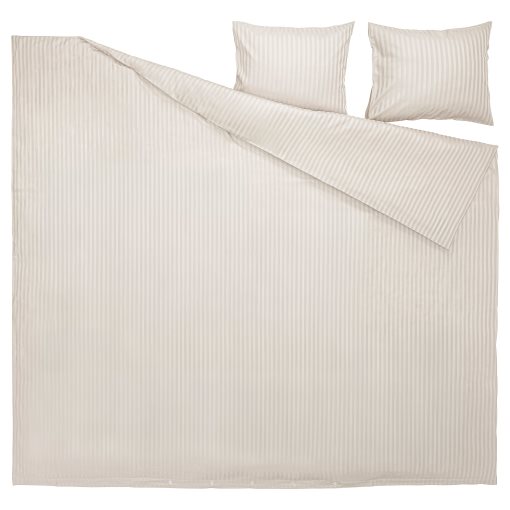NATTJASMIN, παπλωματοθήκη και 2 μαξιλαροθήκες, 240x220/50x60 cm, 804.426.07