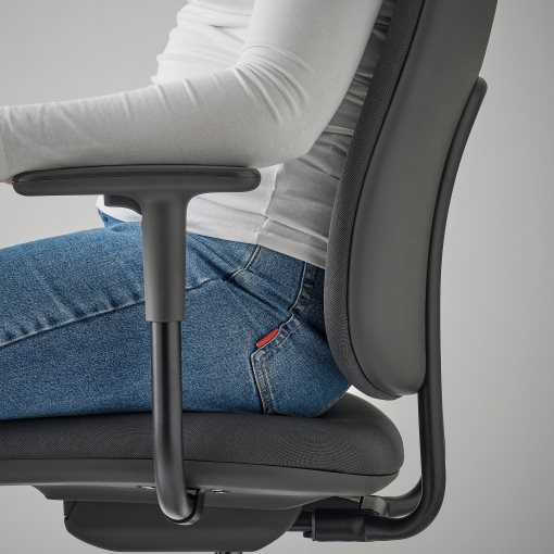 SMORKULL, office chair with armrests, 805.034.36
