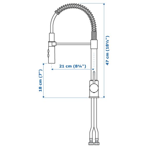 VIMMERN, kitchen mixer tap/handspray, 805.199.51