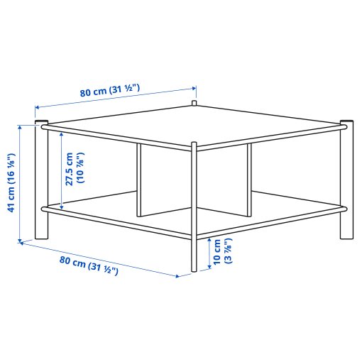 JÄTTESTA, coffee table, 80x80 cm, 805.219.11
