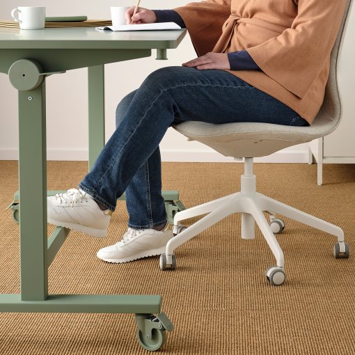 MITTZON, foldable table with castors, 140x70 cm, 805.279.51