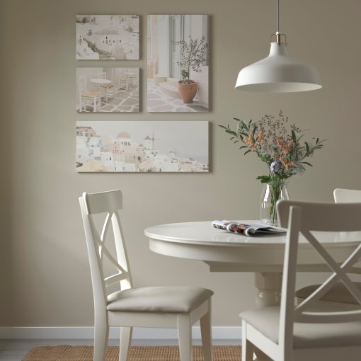 PJÄTTERYD, picture/village vista, set of 4, 805.713.07