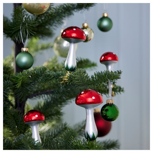 VINTERFINT, tree ornament/mushroom, set of 2, 805.814.10