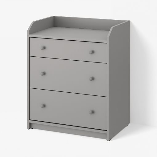 HAUGA, chest of 3 drawers, 70x46x84 cm, 805.815.18