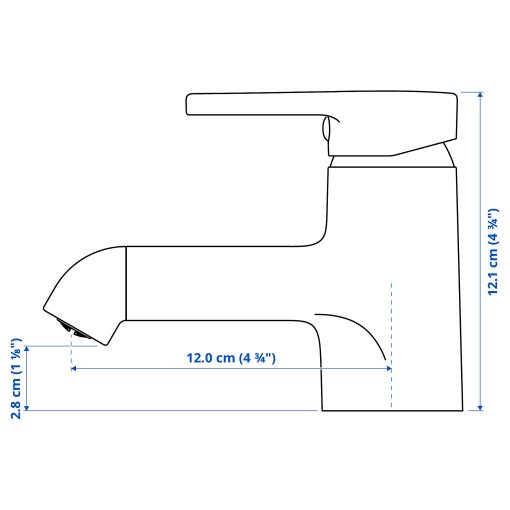 BERGVATTNET, wash-basin mixer tap, 805.907.49