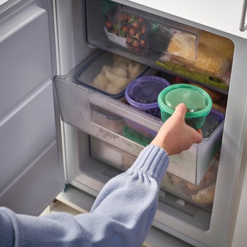 PRUTA, snack container with lid/2 pack, 0.3 l, 805.967.08