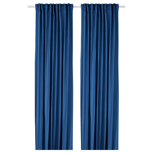 GINSTMOTT, curtains with heading tape/1 pair, 145x300 cm, 805.971.90