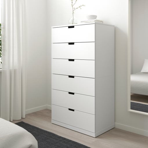 NORDLI, chest of 6 drawers, 80x145 cm, 892.394.99
