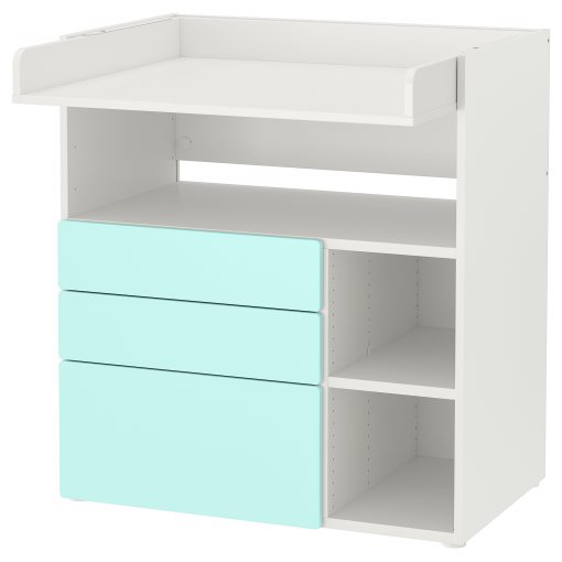 SMÅSTAD, changing table with 3 drawers, 893.921.65