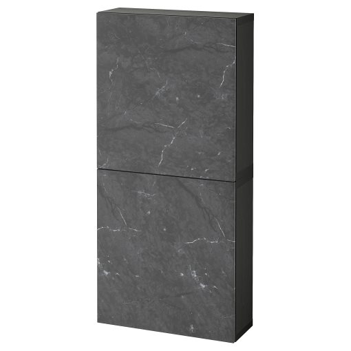 BESTÅ, wall cabinet with 2 doors, 60x22x128 cm, 894.219.74