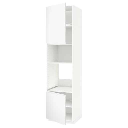 METOD, high cabinet for oven/microwave with 2 doors/shelves, 60x60x240 cm, 894.658.83