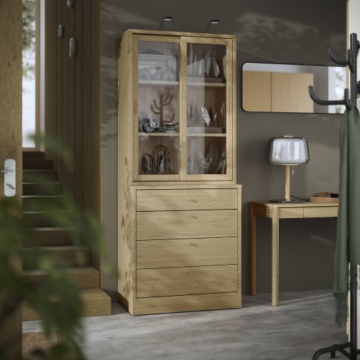 TONSTAD, storage combination with drawers, 82x47x210 cm, 895.478.79