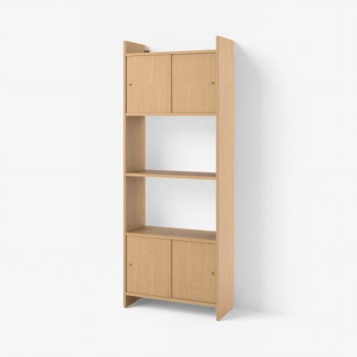 LÅDMAKARE, storage combination with sliding doors and shelf, 81x35x212 cm, 895.639.92