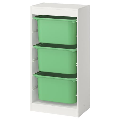 TROFAST, storage combination with boxes, 46x30x94 cm, 895.752.02