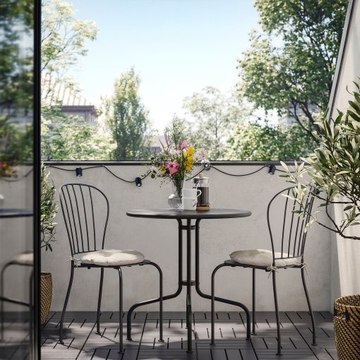 LÄCKÖ, table and 2 chairs/outdoor, 70 cm, 895.753.63