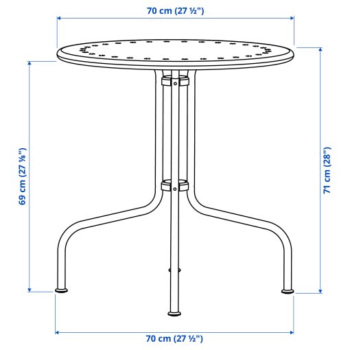 LÄCKÖ, table and 2 chairs/outdoor, 70 cm, 895.753.63