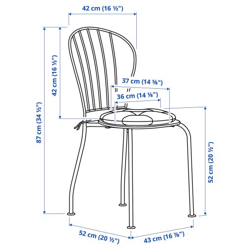 LÄCKÖ, table and 2 chairs/outdoor, 70 cm, 895.753.63