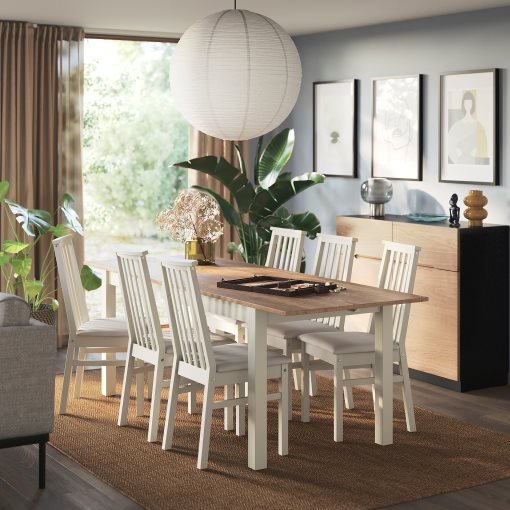 ÅLHULT / ÅLHULT, table and 6 chairs, 170/220x80 cm, 896.101.06