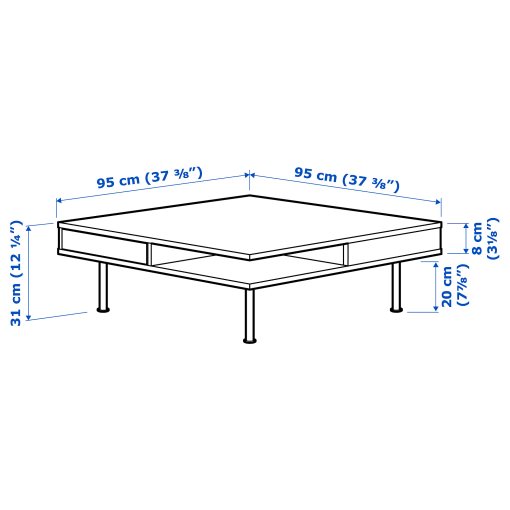 TOFTERYD, τραπέζι μέσης/γυαλιστερό, 95x95 cm, 901.974.84 - IKEA Ελλάδα TOFTERYD, τραπέζι μέσης/γυαλιστερό, 95x95 cm, 901.974.84