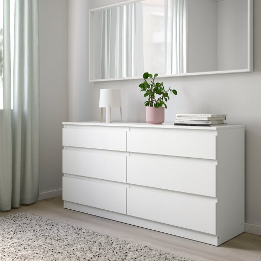 KULLEN, chest of 6 drawers, 140x72 cm, 903.092.45