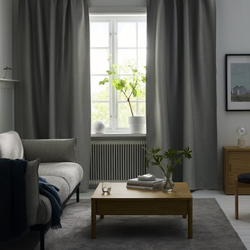 VILBORG, room darkening curtains, 1 pair, 904.234.15