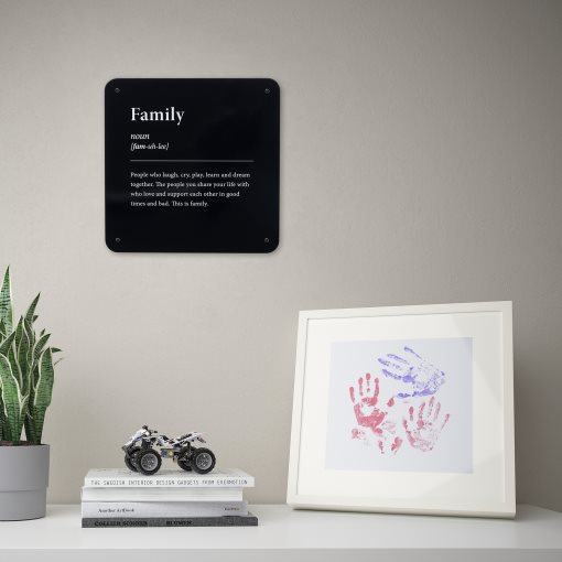 KÄNGSLEBODA, wall decoration/family, 20x20 cm, 905.248.86