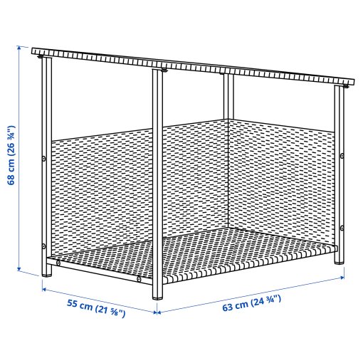 BOLMSO, dog bed/outdoor, 63x55x68 cm, 905.646.41