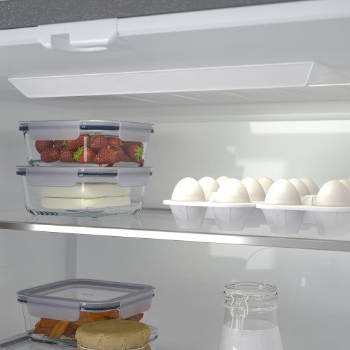 RIBBENÅS, french door fridge/freezer/IKEA 700 freestanding/347/169 l, 905.807.59
