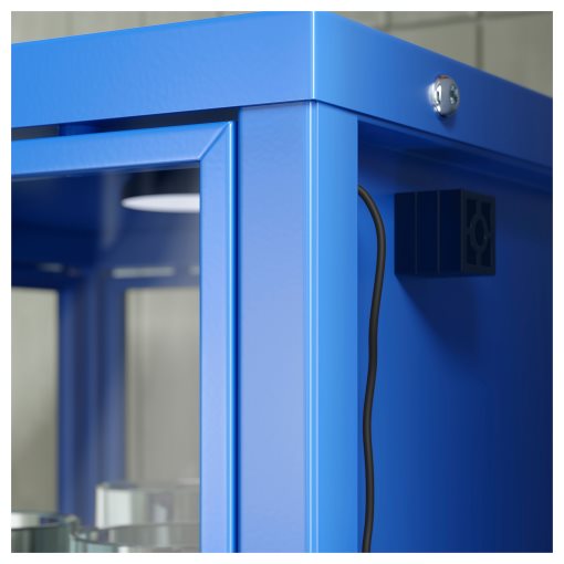 RUDSTA, glass-door cabinet, 42x37x155 cm, 906.014.17