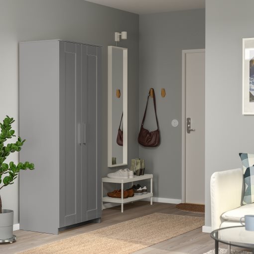 BRIMNES, wardrobe with 2 doors, 78x190 cm, 906.028.03