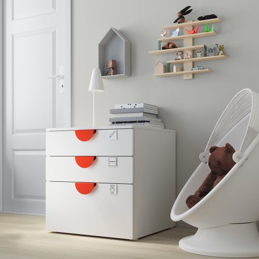 SMASTAD/PLATSA, chest of 3 drawers, 993.875.21