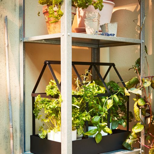 HYLLIS, shelving unit in/outdoor, 160x27x74-183 cm, 994.015.55