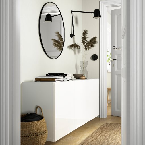 BESTÅ, wall-mounted cabinet combination, 180x42x64 cm, 994.124.84