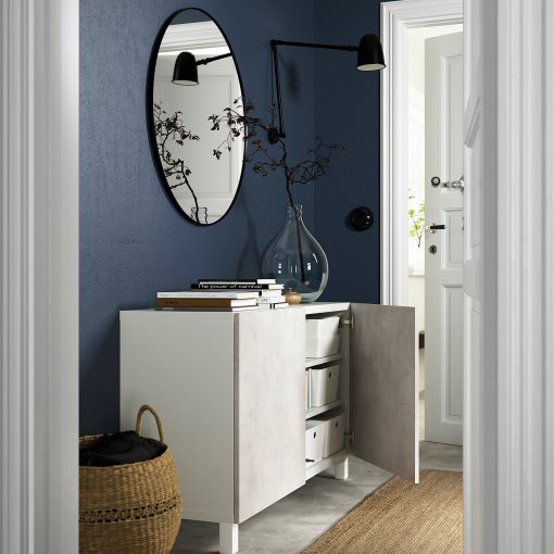 BESTÅ, storage combination with doors, 120x42x74 cm, 994.214.26