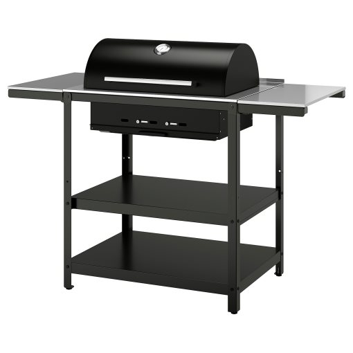 GRILLSKÄR, ψησταριά κάρβουνου με 2 βοηθητικά τραπέζια/εξωτερικού χώρου, 99/123/147x61 cm, 994.952.24