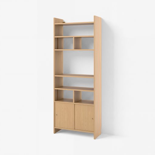 LÅDMAKARE, storage combination with sliding doors and 2 shelf inserts, 81x35x212 cm, 995.639.96