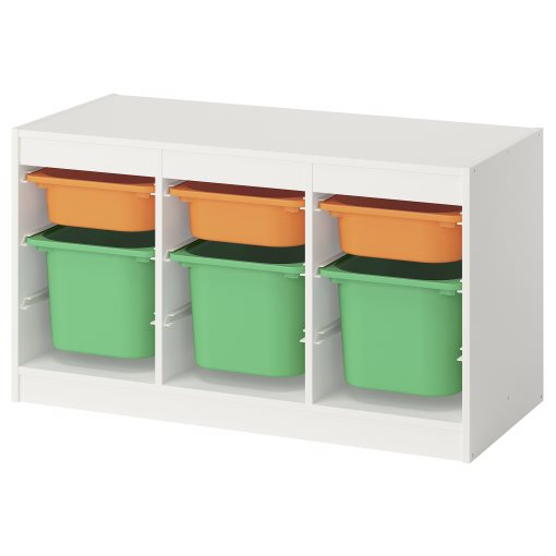 TROFAST, storage combination with boxes, 99x44x56 cm, 995.744.57