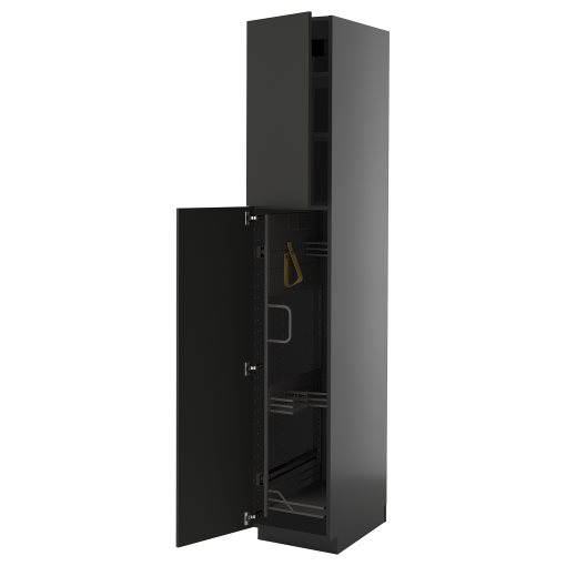 METOD, high cabinet with cleaning interior, 40x60x220 cm, 995.882.99
