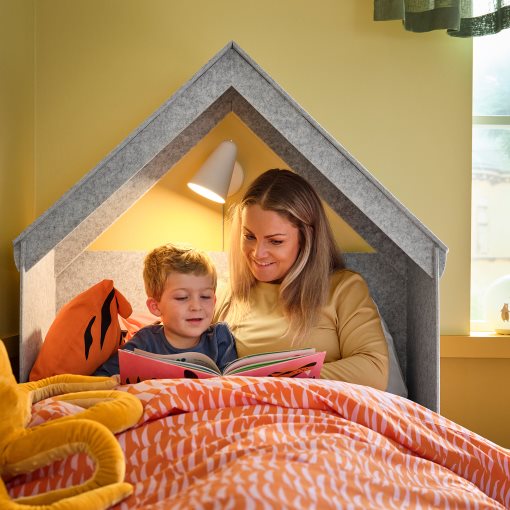 SLÄKT, bed frame with bed accessory, 90x200 cm, 996.084.19